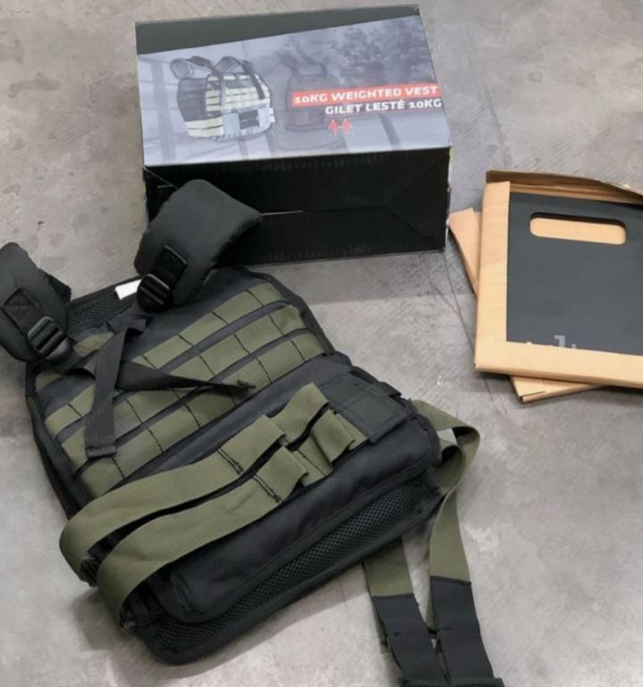 Decathlon Strength and Cross Training Weighted Vest (10 kg, DOMYOS), Sports Equipment, Exercise