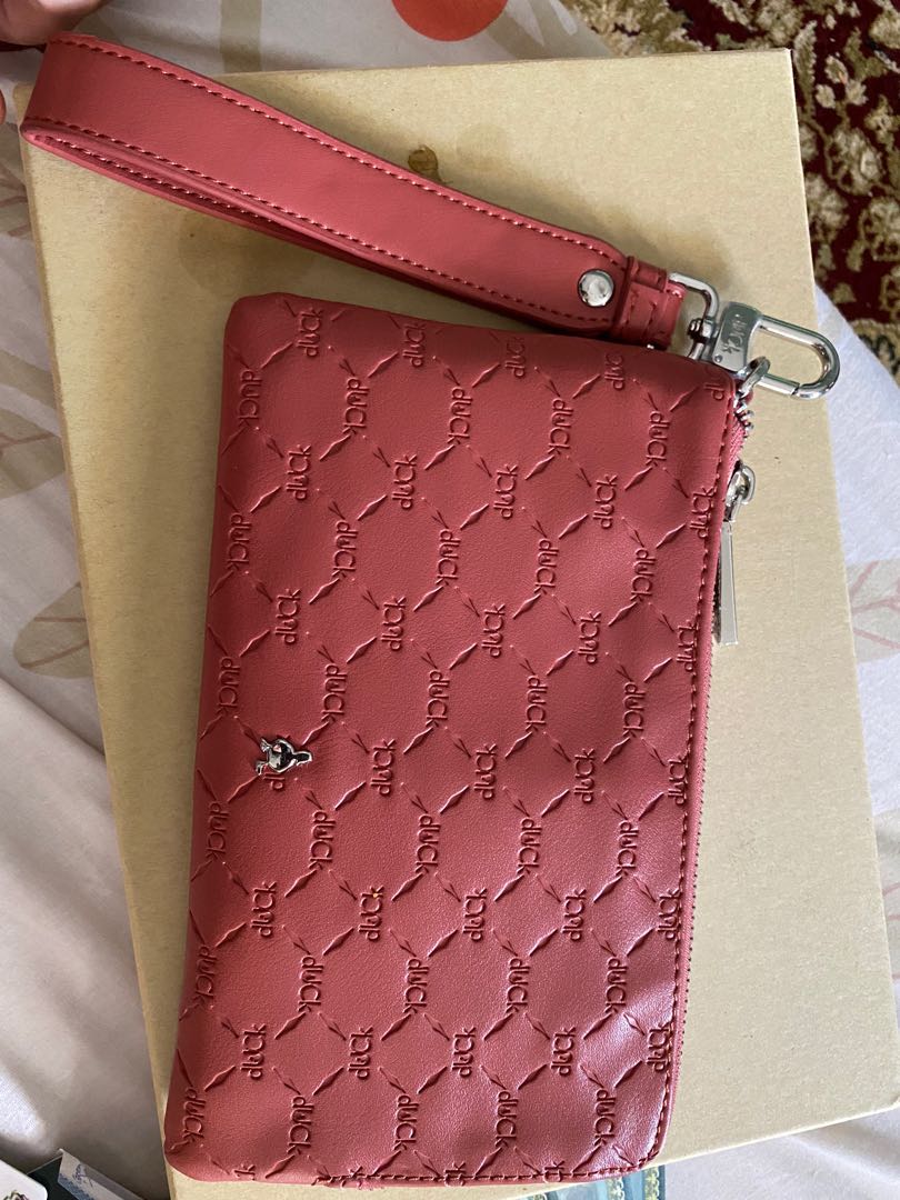 monogram wristlet