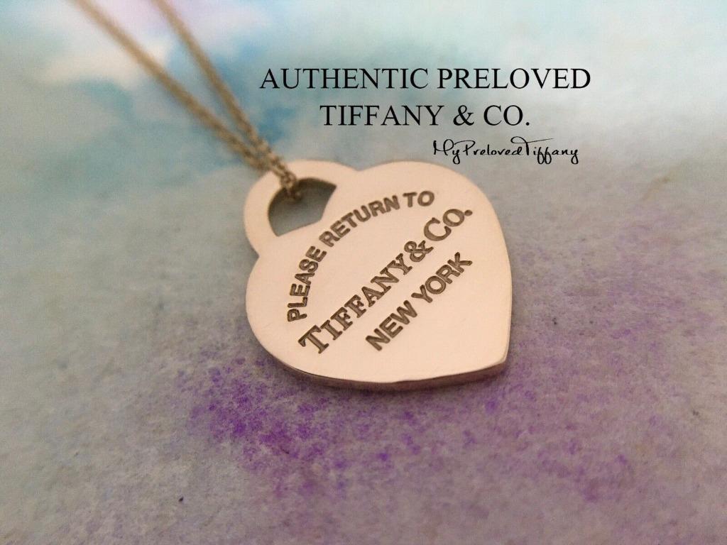 Excellent Tiffany Co. Return To Tiffany Rubedo Metal Small Heart Necklace