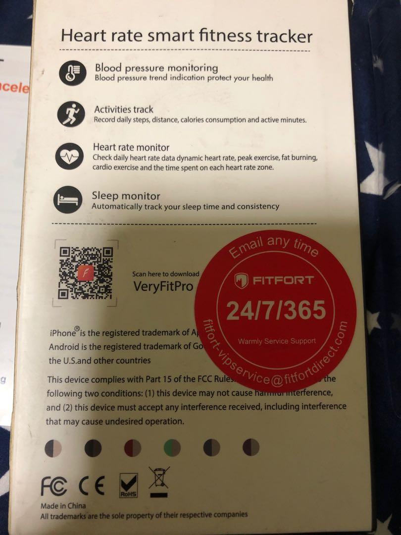 Fitfort smart hrm bracelet sales