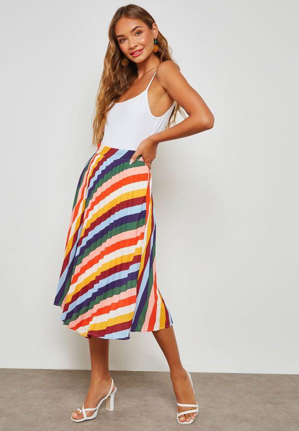 Pleated midi skirt forever 21 2025
