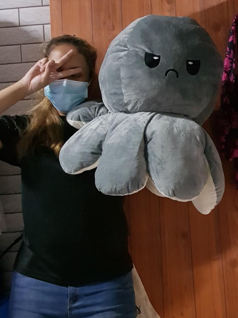 giant reversible octopus plush