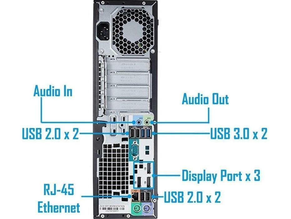 HP Z230 Workstation SFF, Core i7 4th gen 8GB RAM 256GB SSD AMD 1GB GPU ...