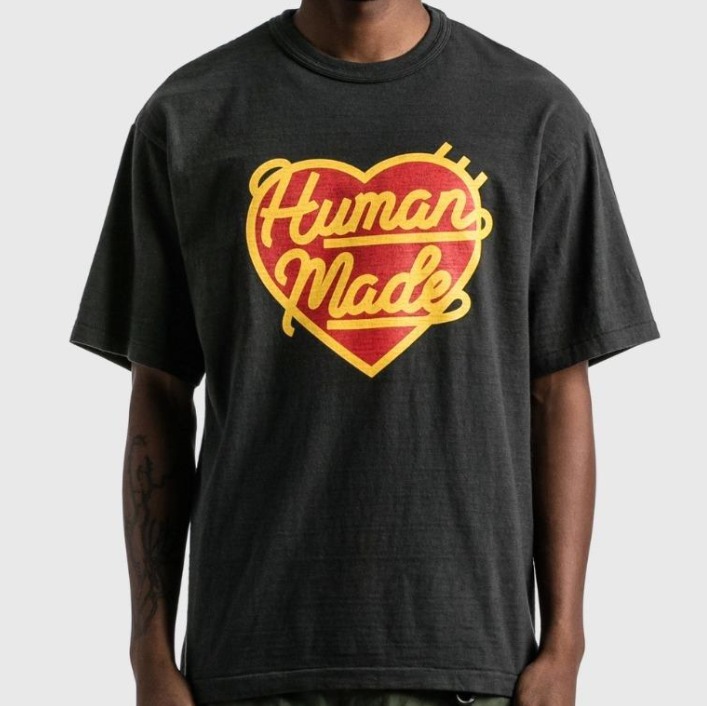 Human made heart t shirt clearance