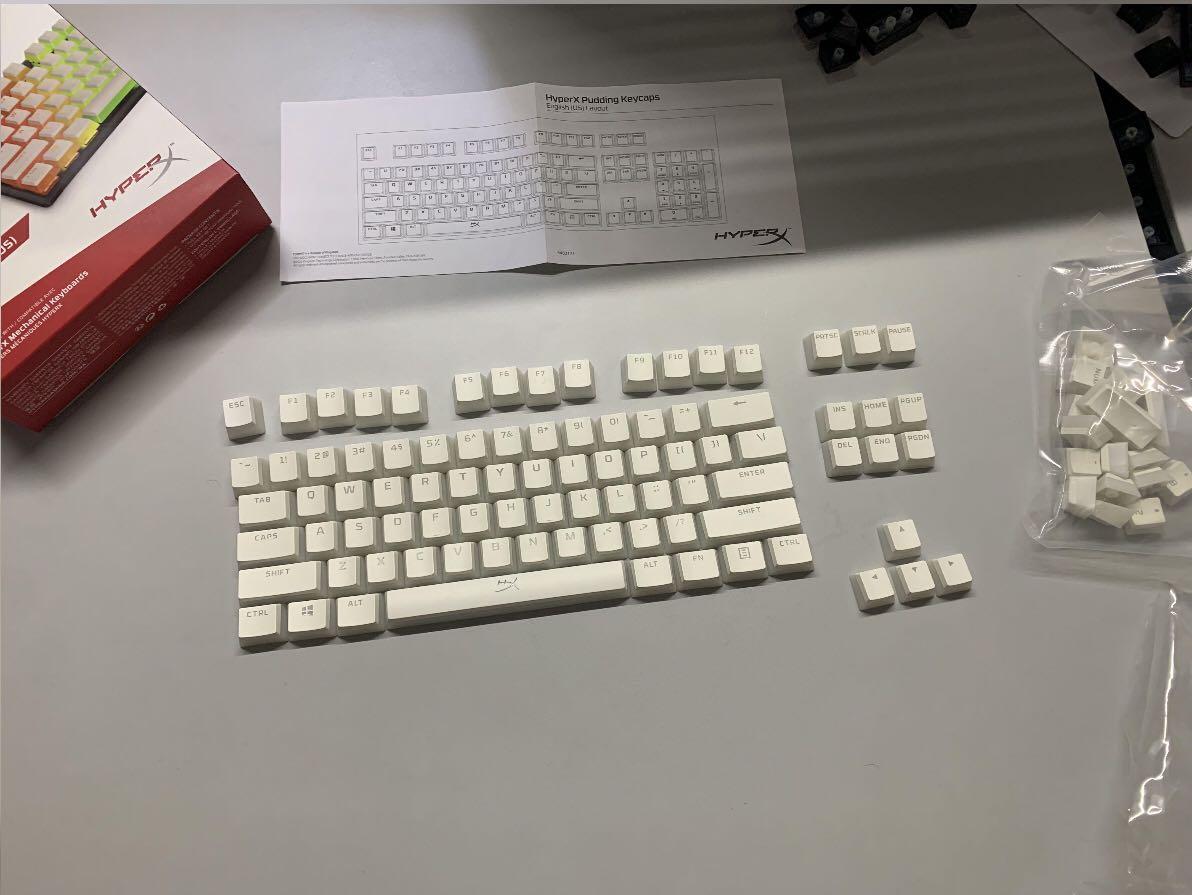 HyperX Pudding Keycaps (White), Computers & Tech, Parts & Accessories
