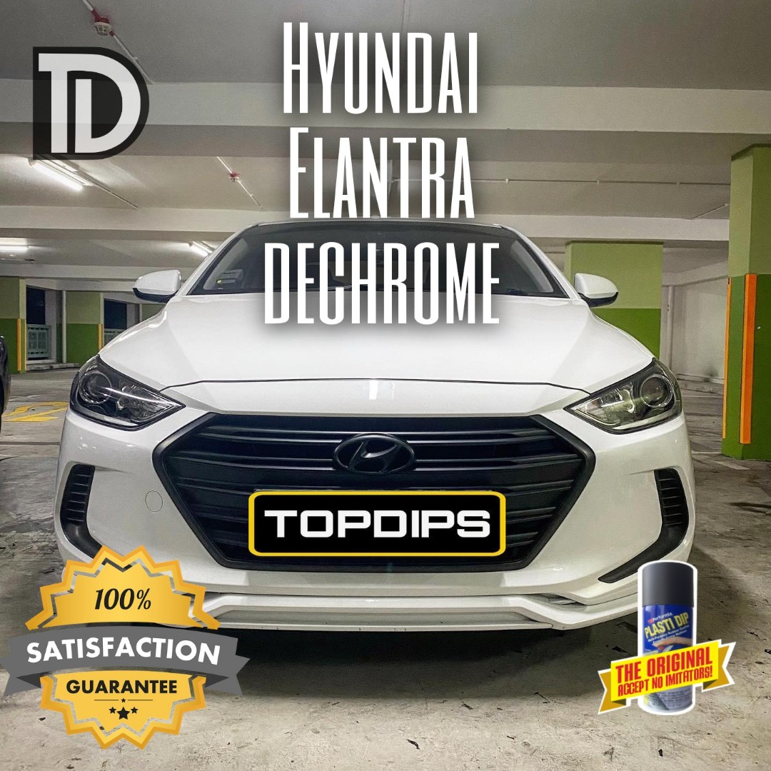 Hyundai Elantra Dechrome Elantra Plastidip Coating Rubber Reversible ...