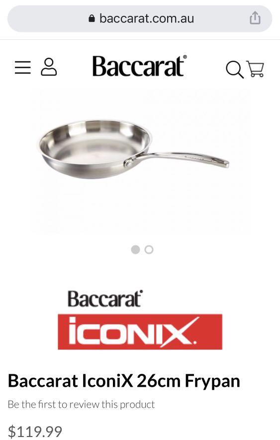 Iconix Baccarat stainless steel pan, TV & Home Appliances, Kitchen