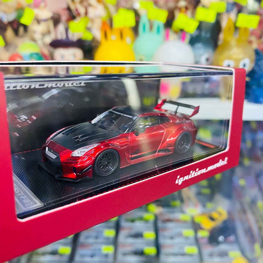 Ignition Model 1:64 Die-Cast Model Car LB Works 35GT-RR Red Metallic IG ...