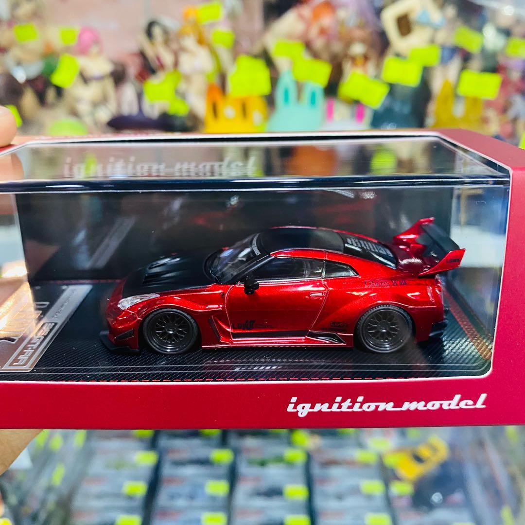 Ignition Model 1:64 Die-Cast Model Car LB Works 35GT-RR Red Metallic IG ...