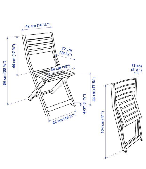 IKEA APPLARO OUTDOOR FOLDABLE CHAIR, Furniture & Home Living, Outdoor