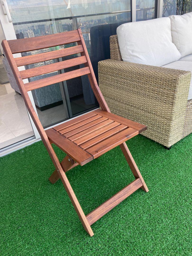 IKEA APPLARO OUTDOOR FOLDABLE CHAIR, Furniture & Home Living, Outdoor