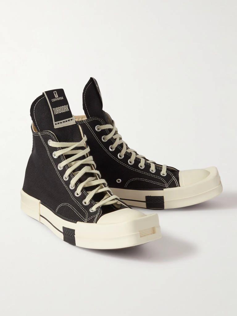 rick owens x converse turbodrk chuck 70 sneakers