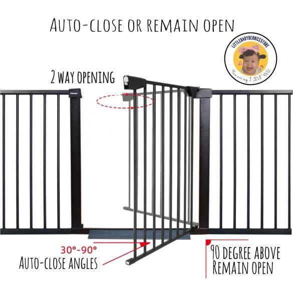 HIGH QUALITY Smaller Width Black Safety Gate 65 72cm Width Height