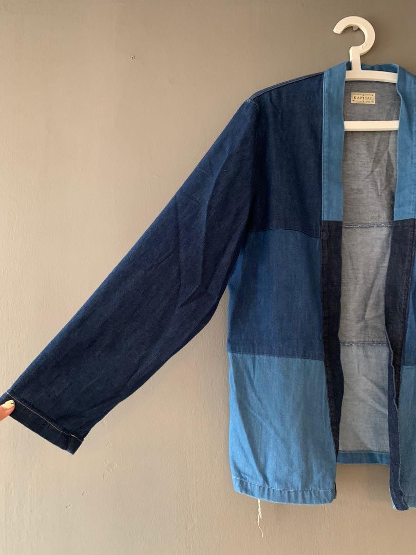 Kapital 8oz denim 4TONE KAKASHI shirt Long sleeve