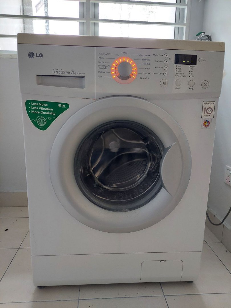 LG front door washing machine, TV & Home Appliances, Washing Machines and Dryers on Carousell