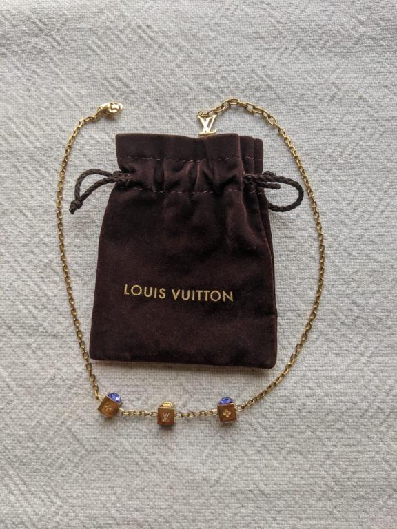 Louis Vuitton Gambling Cube Crystal Necklace Multiple colors Metal  ref.480776 - Joli Closet