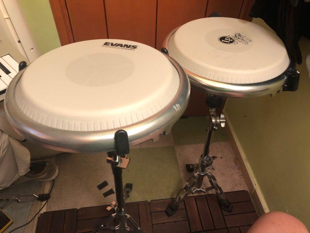 LP Latin Percussion Compact Giovanni Signature Conga pair 11” and 11 3/