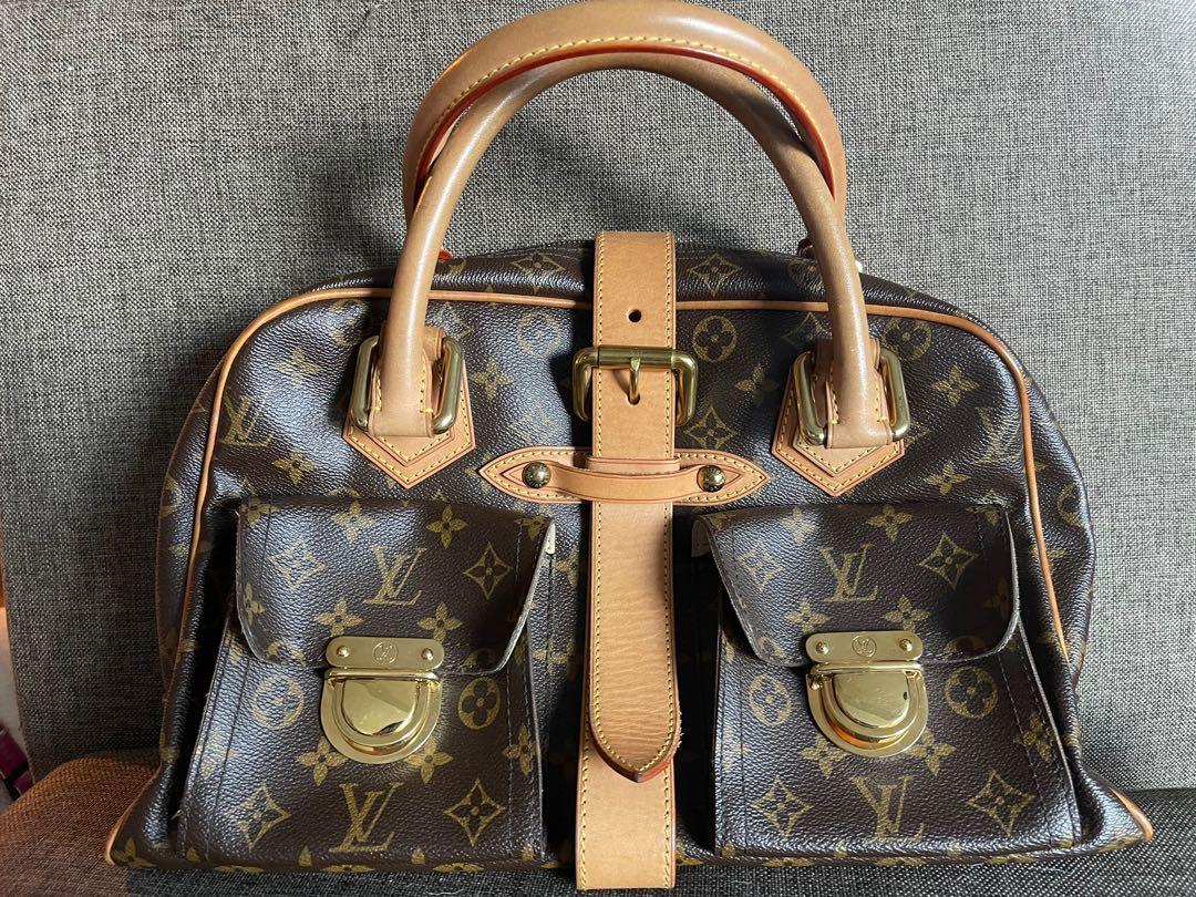 authentic LV manhattan pm (Category: Luxury Bags & Wallets) located in Taguig. Submitted by coconutcalamari (Listing ID 1114745157, Image 1). Description: barely used. well maintained with dust bag and receipt bought in LV in greenbelt. .