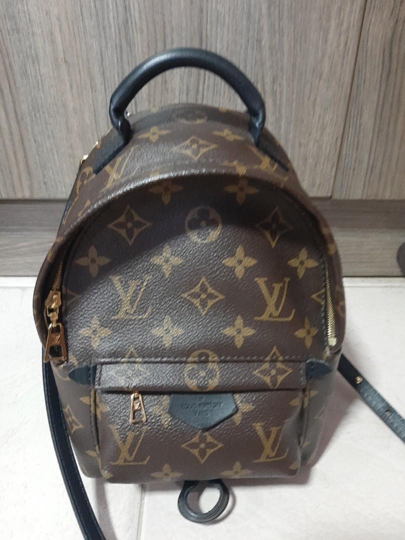 LNIB LV Mini Palm Spring Backpack Monogram Canvas GHW, Luxury, Bags &  Wallets on Carousell