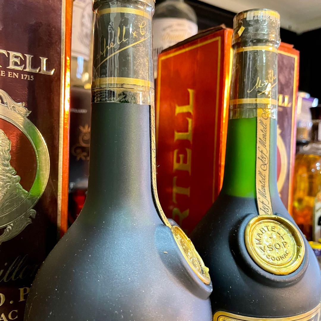 Martell VSOP medallion vintage green bottle sign of leader
