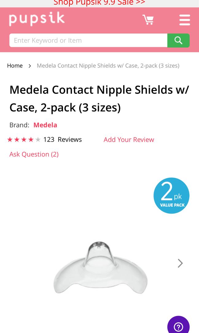 Medela Contact Nipple Shield 24mm M – Bebeang Baby