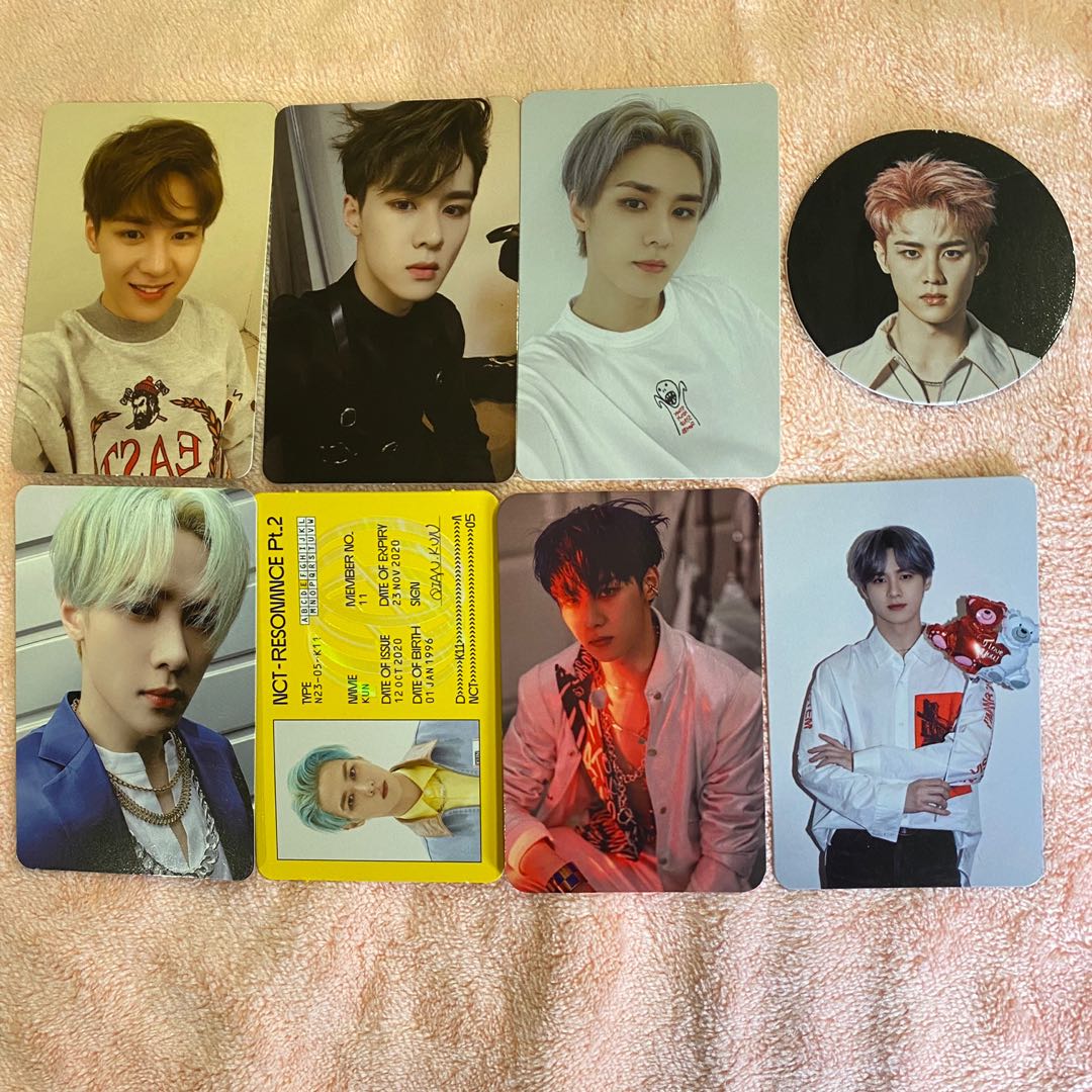 nct wayv kun photocards, Hobbies & Toys, Memorabilia & Collectibles, K