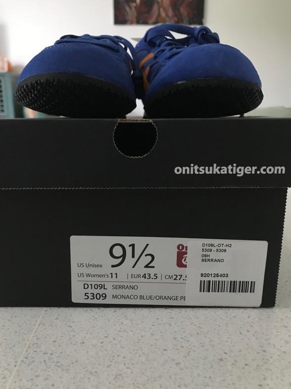 onitsuka tiger serrano blue orange
