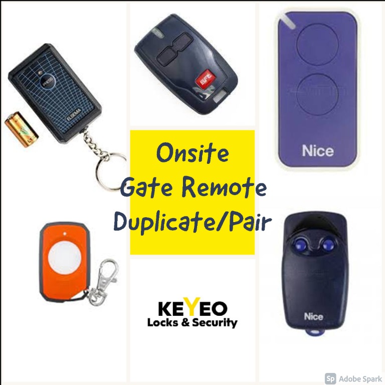 Onsite Gate Remote Duplication, Furniture & Home Living, Security