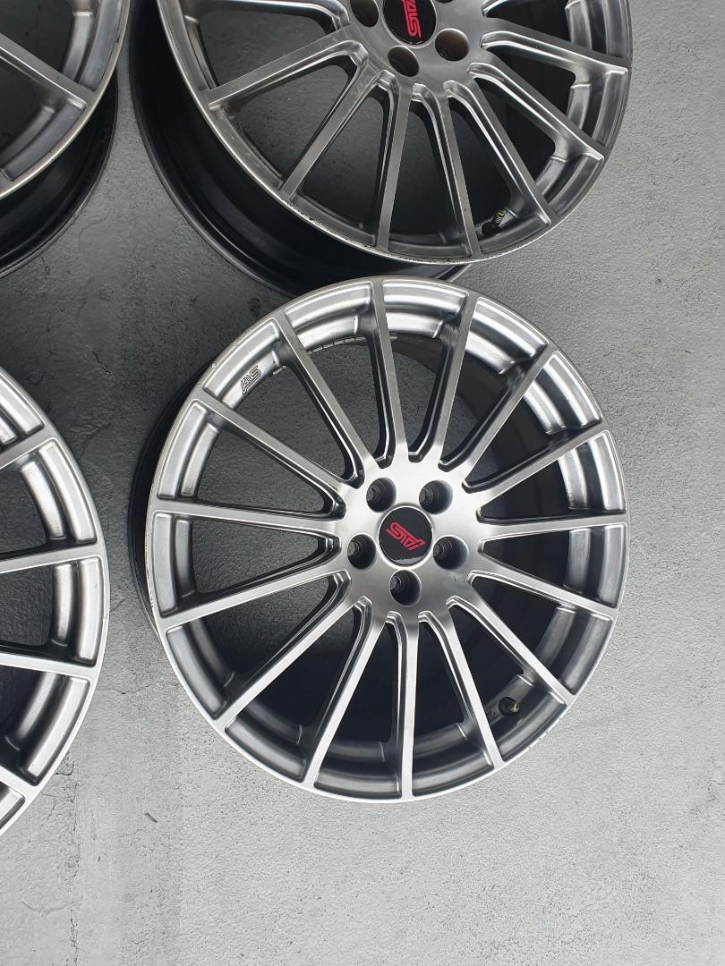 Sti 200 Rim Original Subaru STi Rims (18inch), Car Accessories, Tyres & Rims on ...