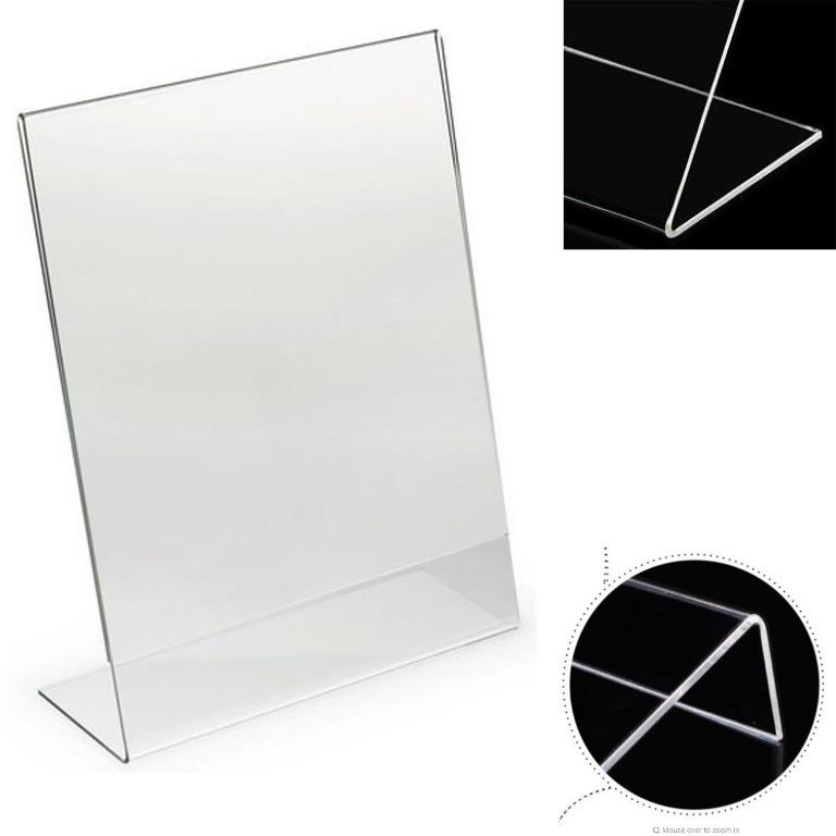 ouble Sided Clear Acrylic Display Stand A4 Paper Holder, Acrylic ...