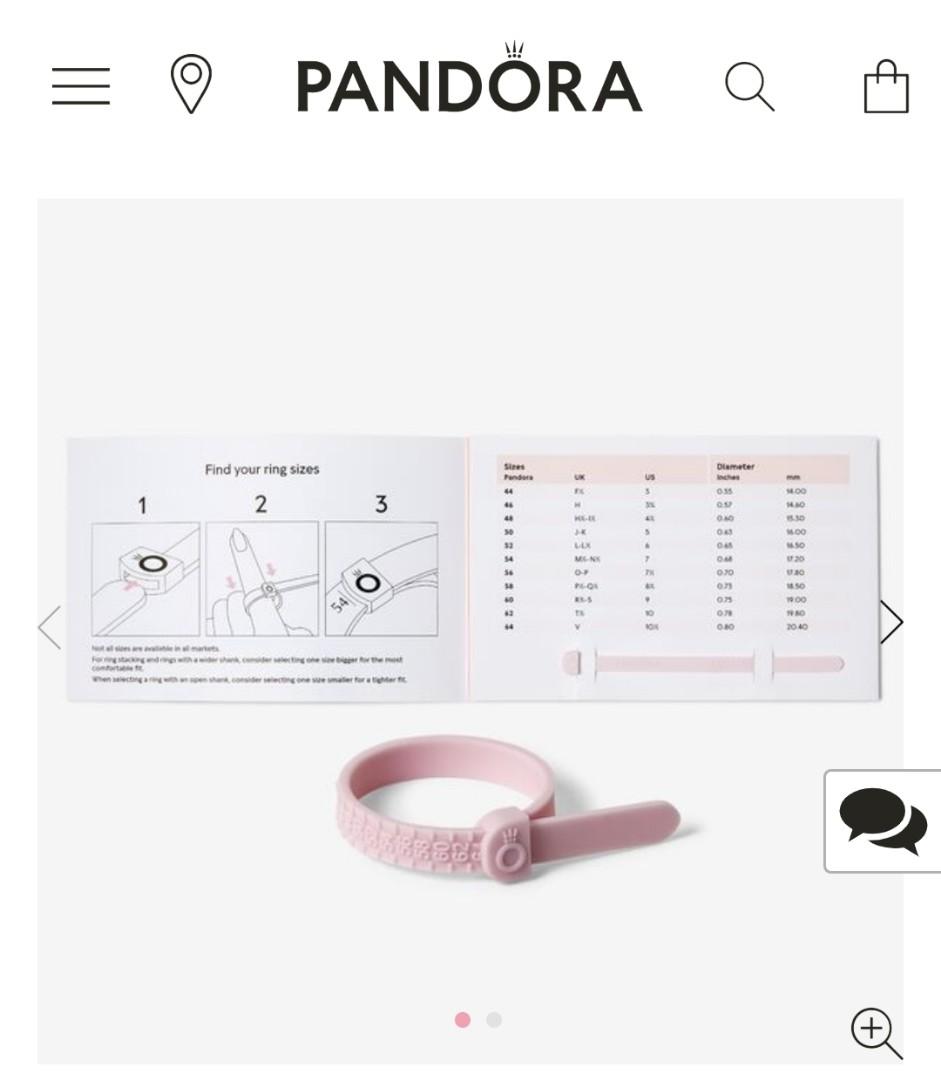 Pandora ring cheap size measurement