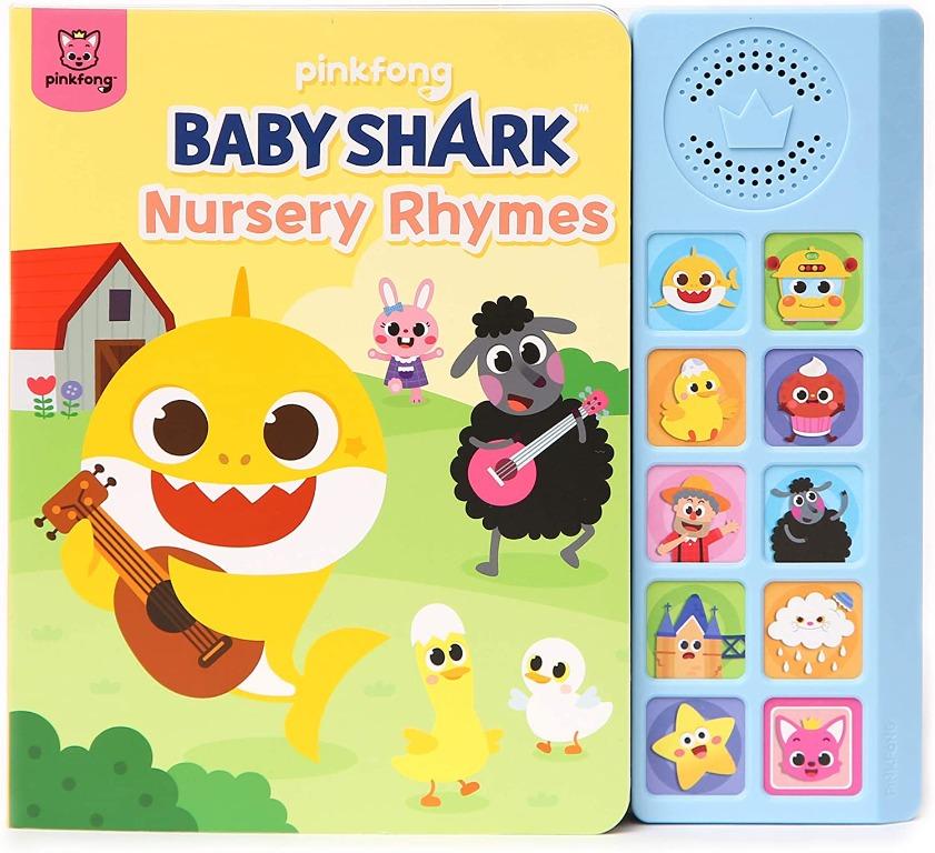 Pinkfong Baby Shark Nursery Rhymes 鯊魚寶寶有聲書 興趣及遊戲 書本 文具 小朋友書 Carousell