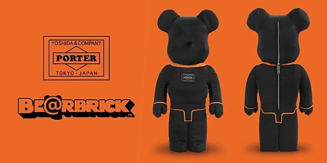 Porter x Medicom Toy Be@rbrick Bearbrick 400% TANKER BAG Green