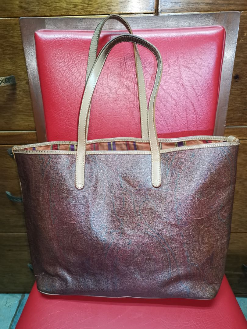 Pre loved ETRO tote bag Women s Fashion Bags Wallets Tote