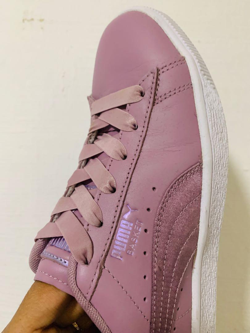 Puma basket clearance bow satin