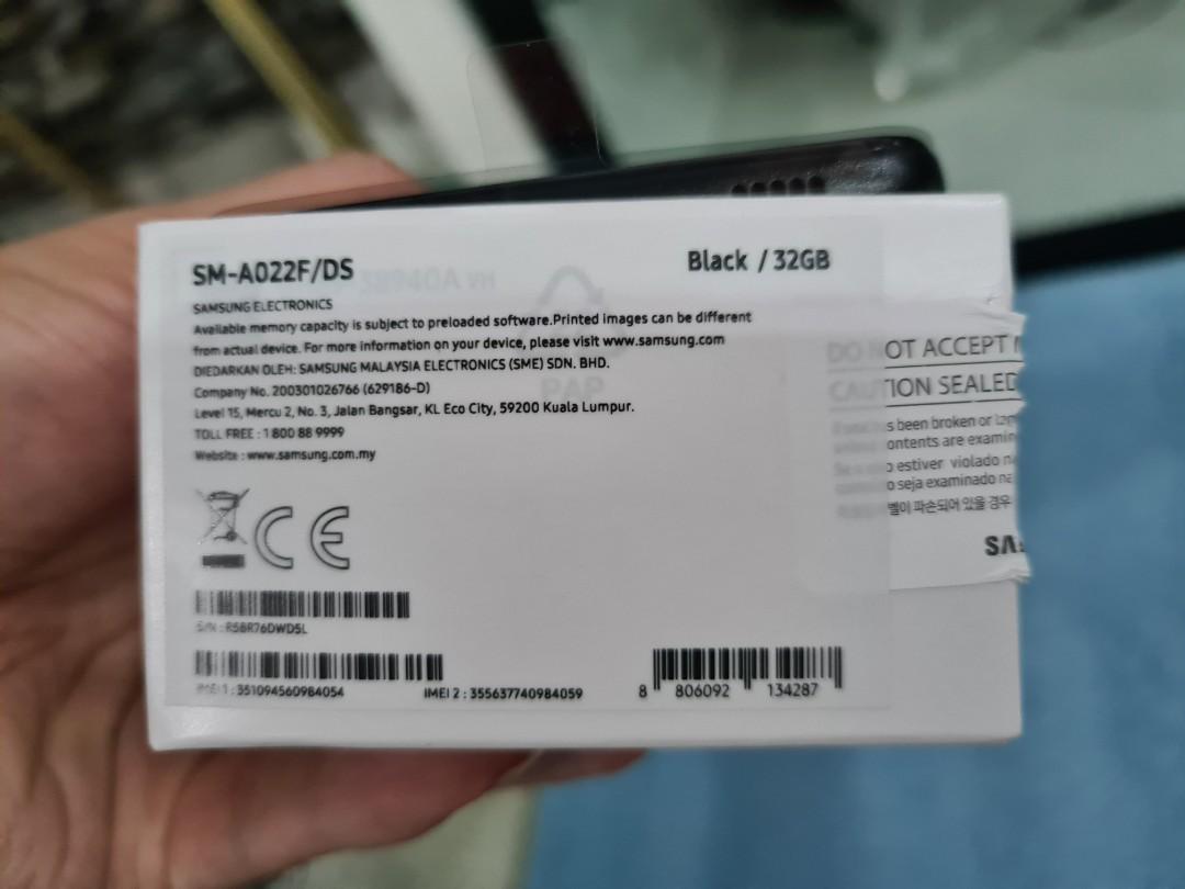 Samsung A02 3GB/32GB Full set Dual Sim #J1 J2 J3 J4 J5 J6 J7 ...