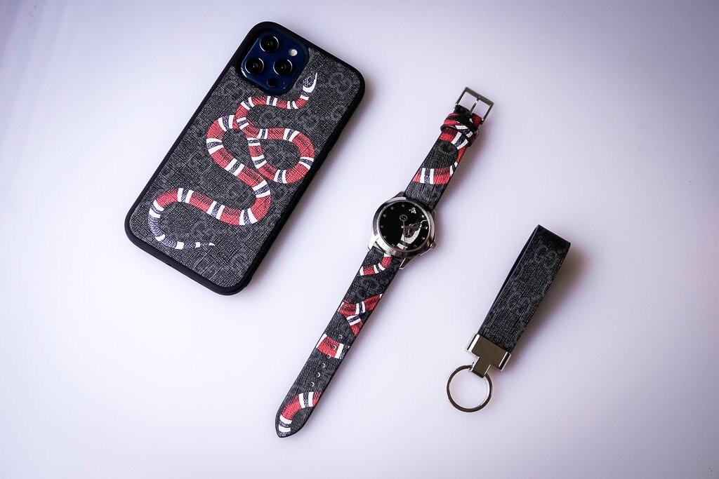 Engraved Louis Vuitton Samsung Galaxy Watch Band 20mm Active 2,3