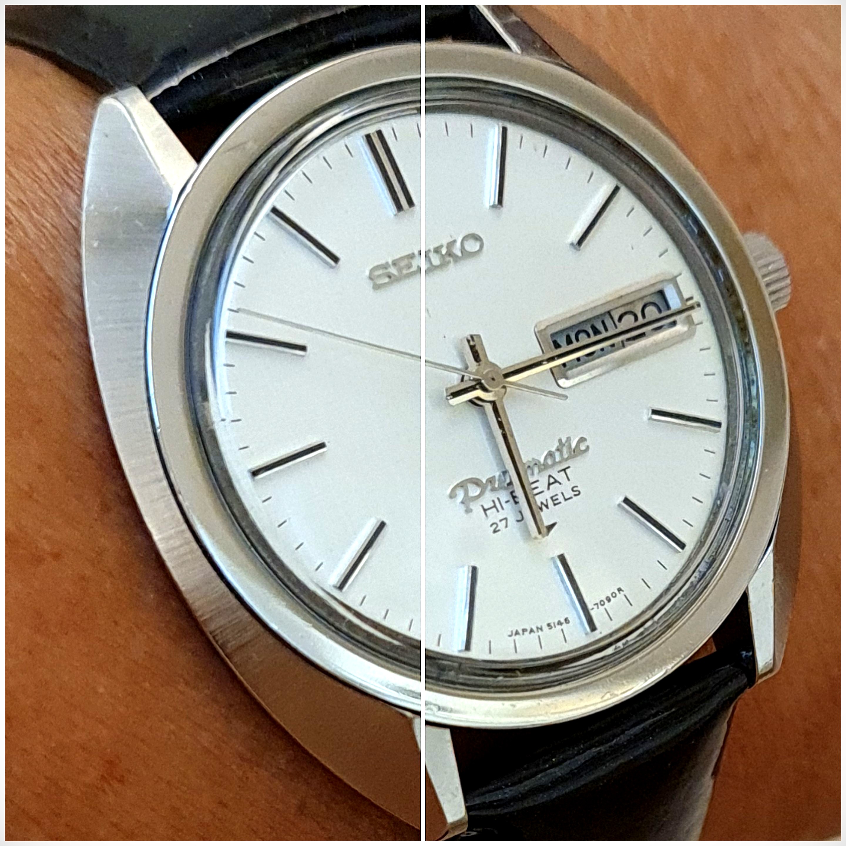 Seiko Presmatic 5146 7090 HiBeat Super Rare Vintage Made in Japan Men s Fashion Watches Accessories Watches on Carousell