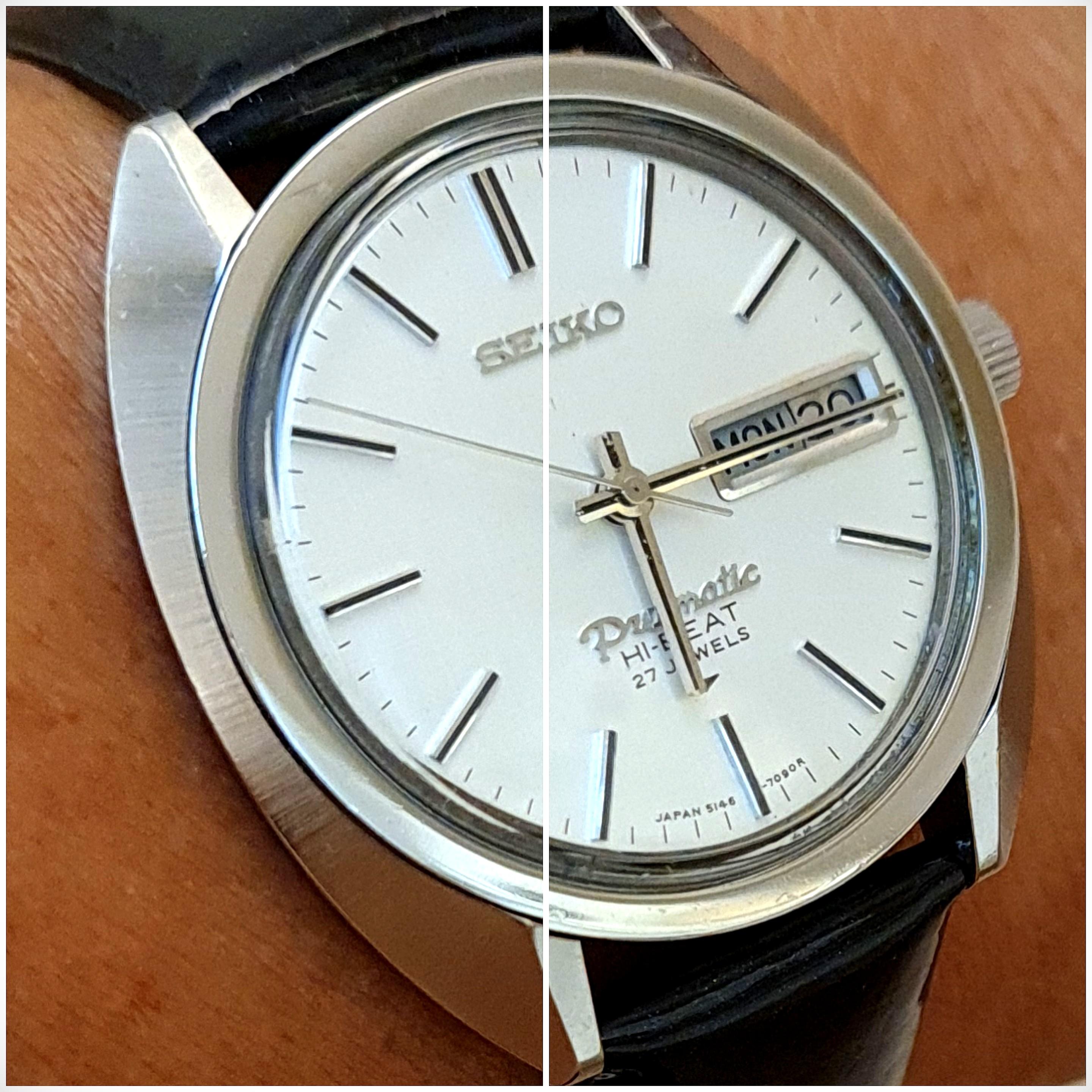 Seiko Presmatic 5146-7090 HiBeat Super Rare Vintage Made in Japan, Men's  Fashion, Watches & Accessories, Watches on Carousell