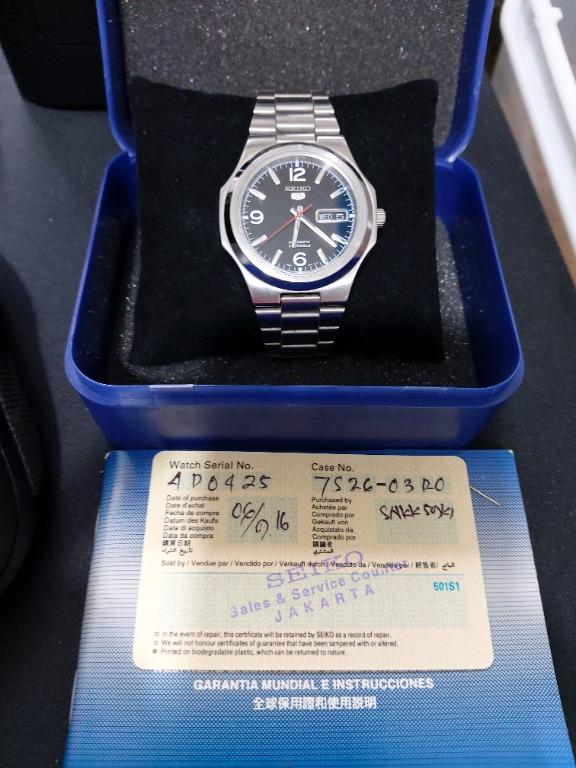 Seiko SNKK59K1 Nautilus Automatic 21 Jewels 2nd Original Fesyen