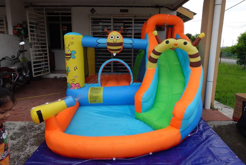 Sewa Kolam Inflatable Pool Bees with Gun Rental, Babies & Kids, Bathing