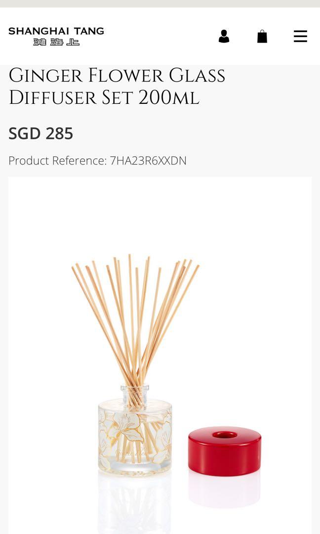 Shanghai Tang Ginger Flower Reed diffuser, Furniture & Home Living
