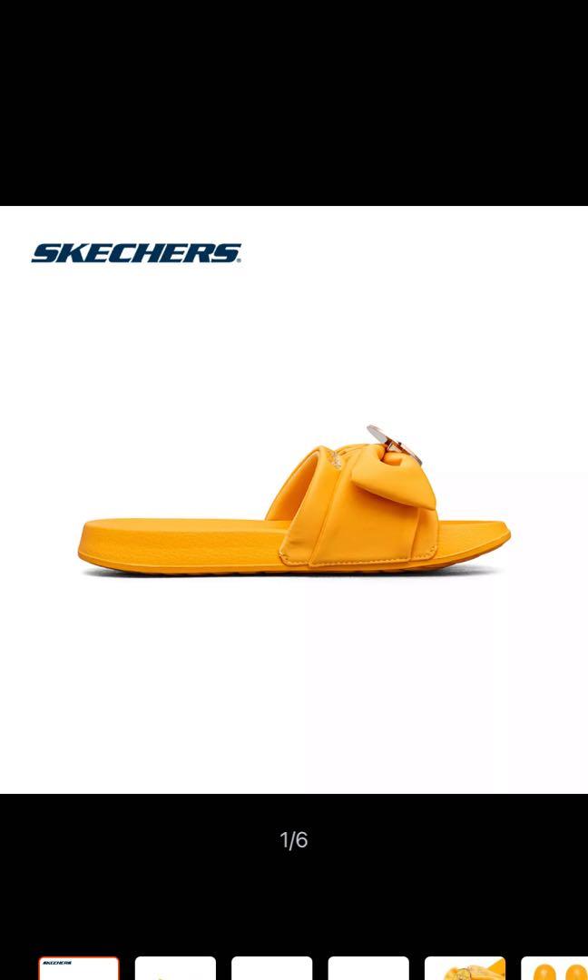 Skechers sandals womens yellow hotsell
