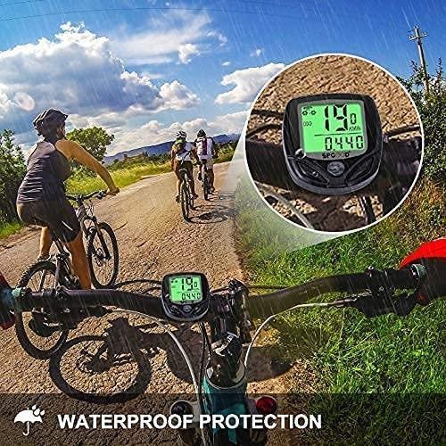 SPGOOD Bike computer wireless 16 functions waterproof LCD speed bike