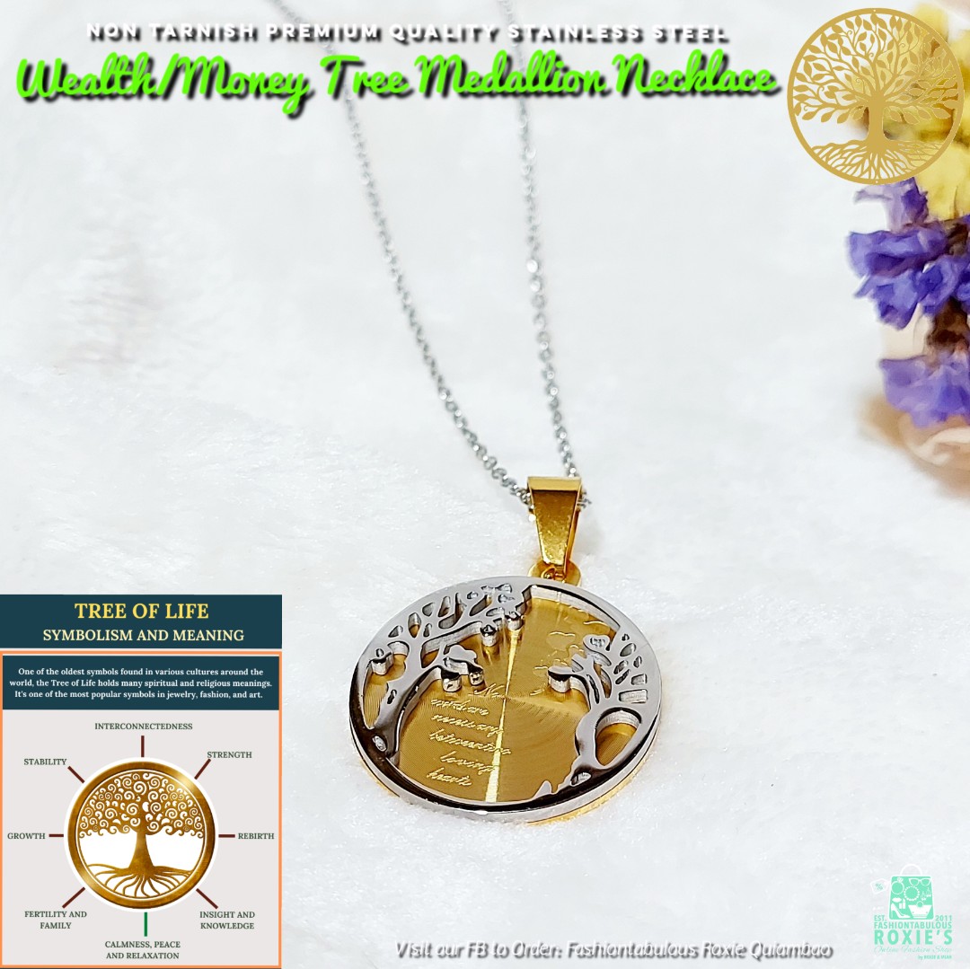 Stainless Steel Tree of Life Necklace 