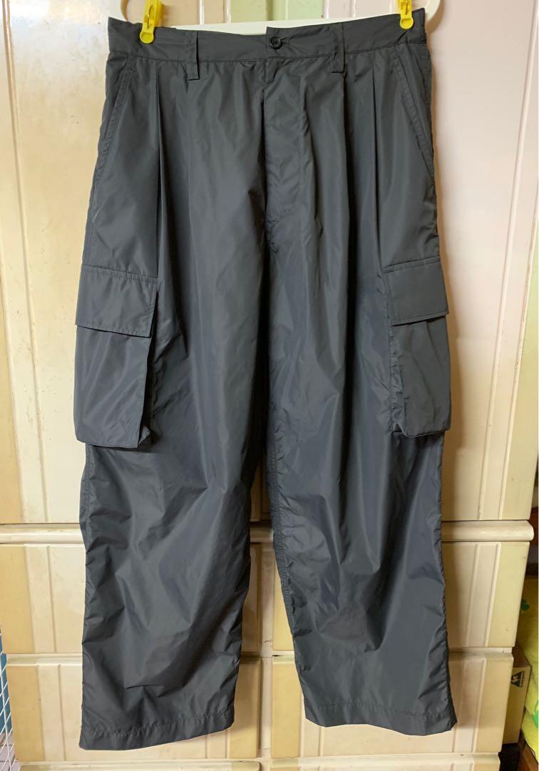 stein 21AW NYLON MILITARY WIDE TROUSERS-