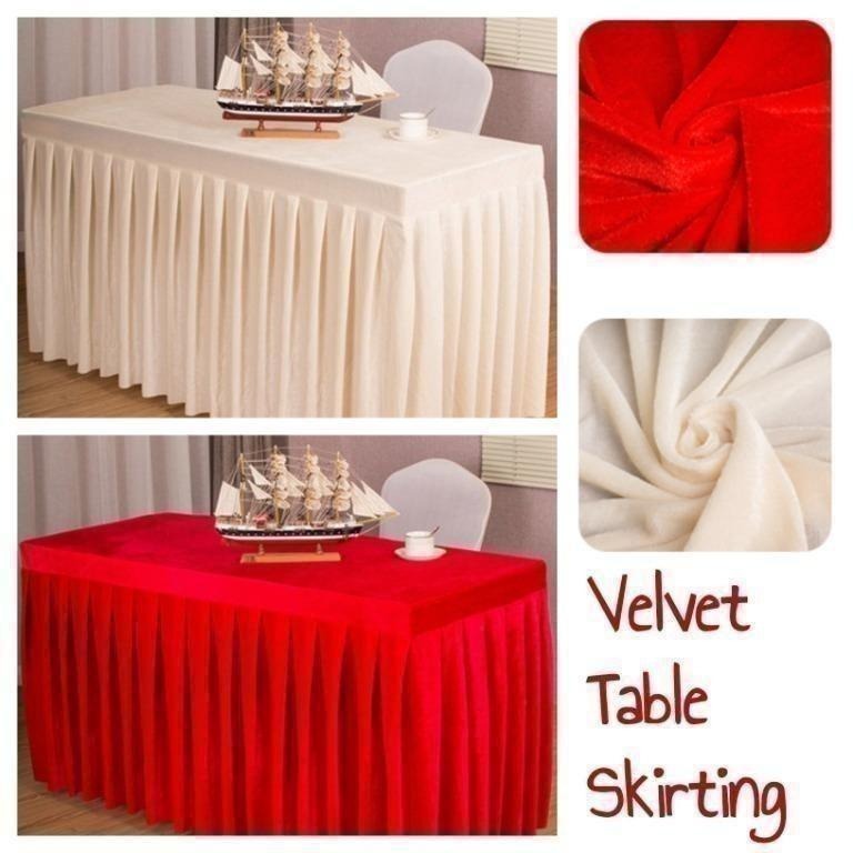 Table Cloth Table Skirting, Furniture & Home Living, Kitchenware ...
