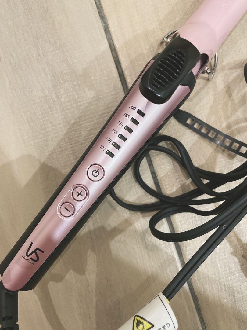 Vidal Sassoon日本版本沙宣捲髮器國際電壓25mm-粉色VSI-2584/PJ, 家電電器, 美容健康家電在旋轉拍賣