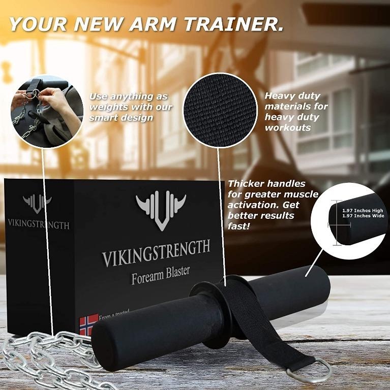 VIKINGSTRENGTH Forearm Blaster Fat Thick Grips Forearm Strength