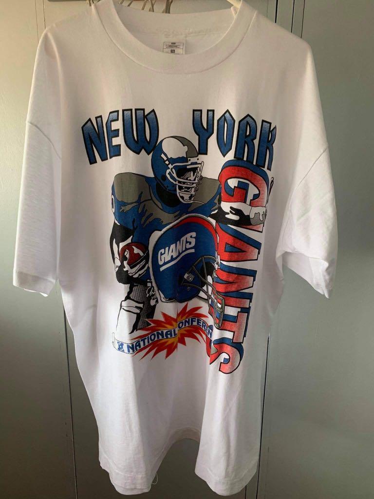 Vintage NY Giants Shirt, Men's Fashion, Tops & Sets, Tshirts & Polo Shirts  on Carousell